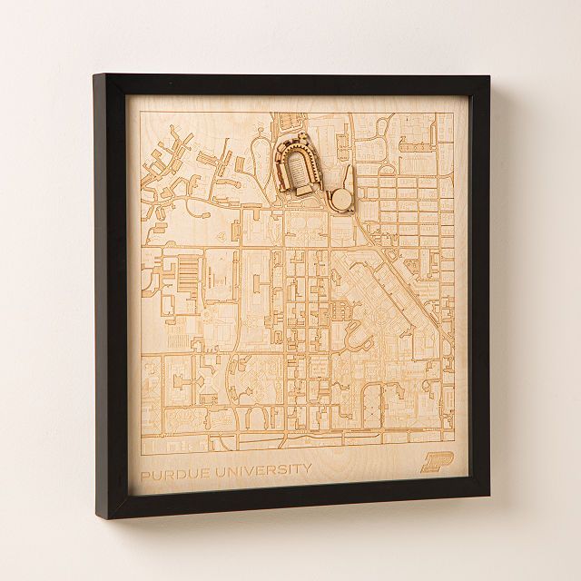 College Town Wall Sculpture | Art Piece, Home Decor | Uncommon Goods Throughout Most Current Town Wall Art (View 4 of 20)