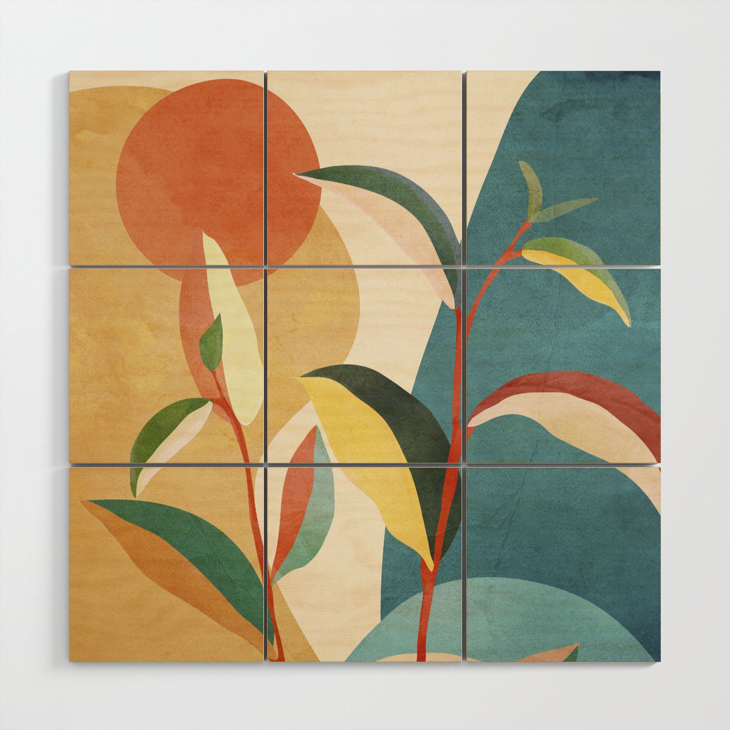 Colorful Branching Out 16 Wood Wall Artcity Art | Society6 With Most Recently Released Colorful Branching Wall Art (View 6 of 20)