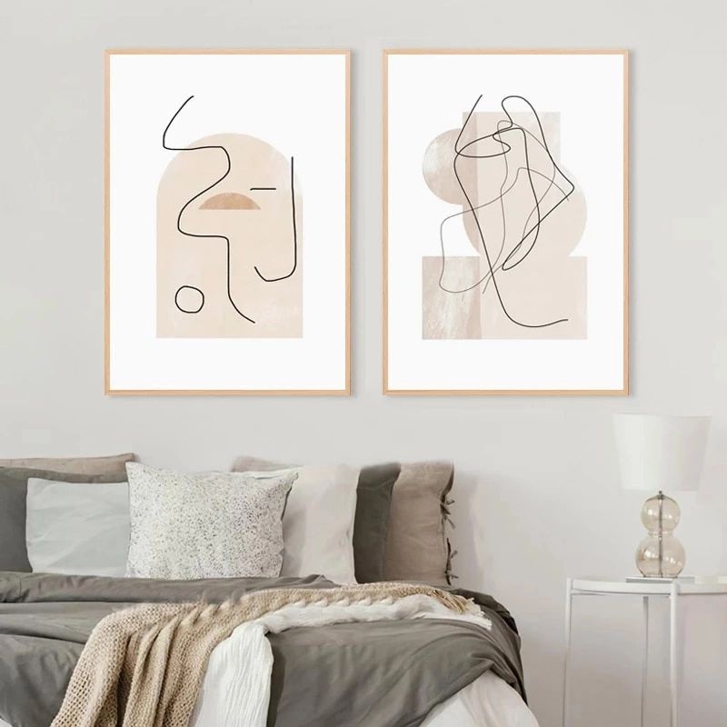 Contemporary Abstract Art Prints Minimalist Canvas Poster Beige Wall Art  Picture Organic Painting Gallery Home Room Decor – Painting & Calligraphy –  Aliexpress With Regard To Most Recently Released Beige Wall Art (Gallery 20 of 20)