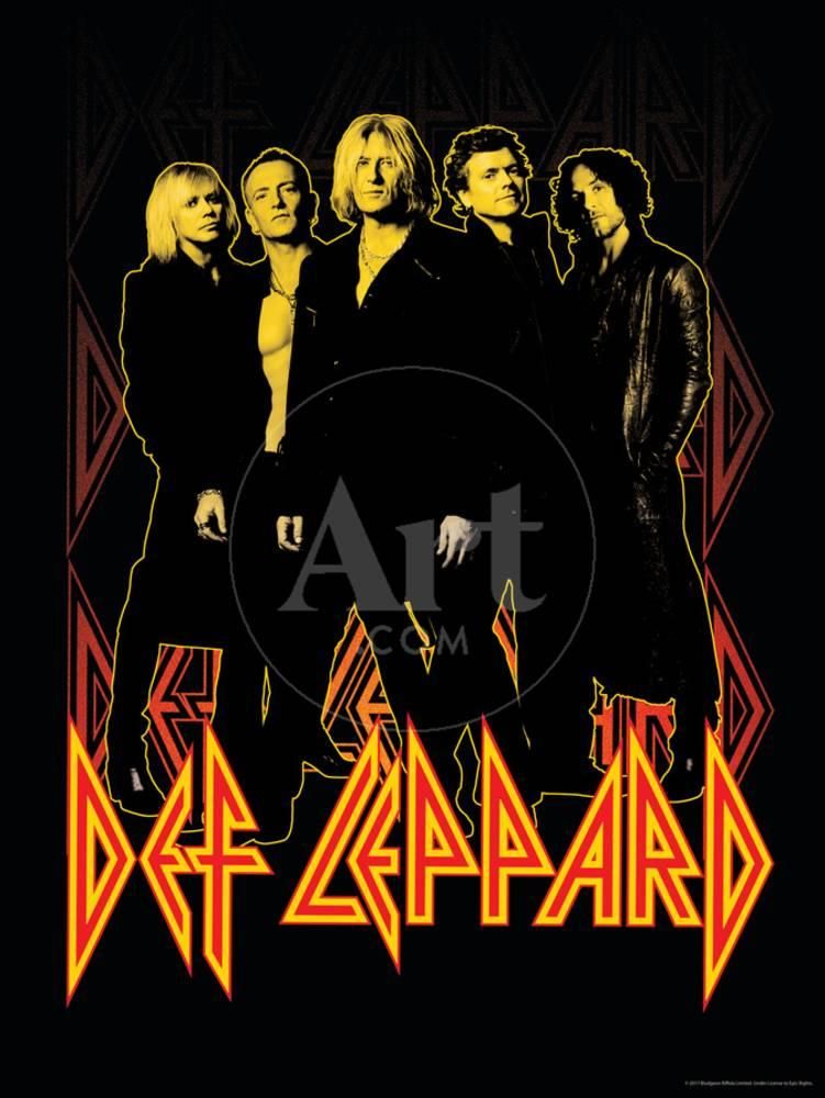 Def Leppard Classic Rock Band Music Poster Wall Art Soldart –  Walmart With Regard To 2017 Classic Rock Wall Art (Gallery 19 of 20)