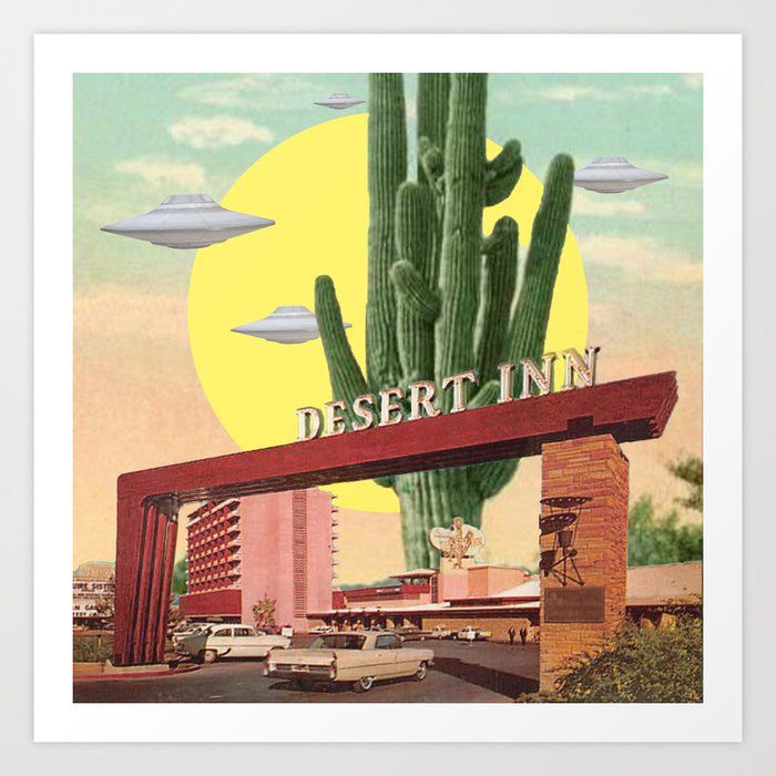 Desert Inn (square) Art Printmsgonzalez | Society6 With Most Popular Desert Inn Wall Art (View 2 of 20)