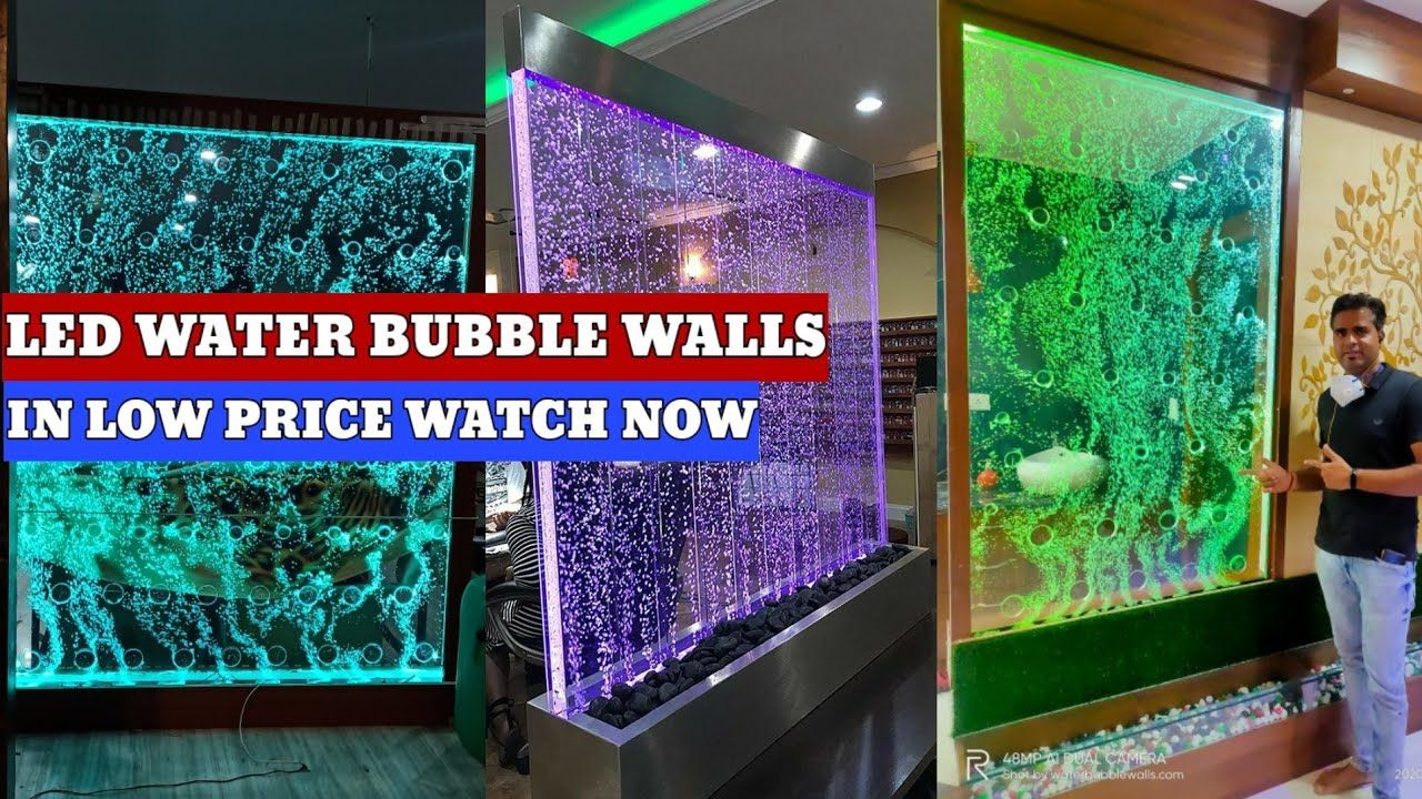 Diy Bubble Wall | Bubble Water Wall | Led Water Bubble Wall? – Youtube In 2017 Bubble Wall Art (View 16 of 20)
