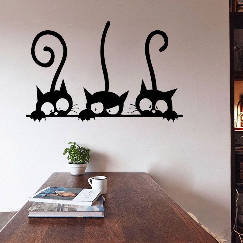 Diy Three Cats Wall Stickers Removable Living Room Decor Art Vinyl Mural  Decals #unbranded | Wall Painting Decor, Wall Art Diy Paint, Diy Wall  Painting For 2018 Cats Wall Art (View 8 of 20)