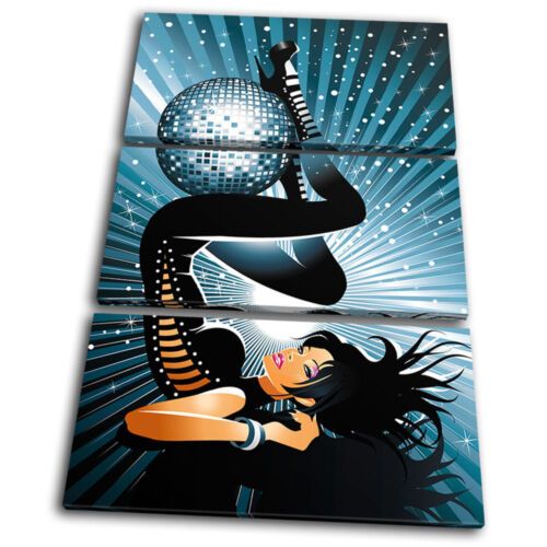 Dj Club Sexy Disco Girl Treble Canvas Wall Art Picture Print Va | Ebay For Most Recently Released Disco Girl Wall Art (View 3 of 20)