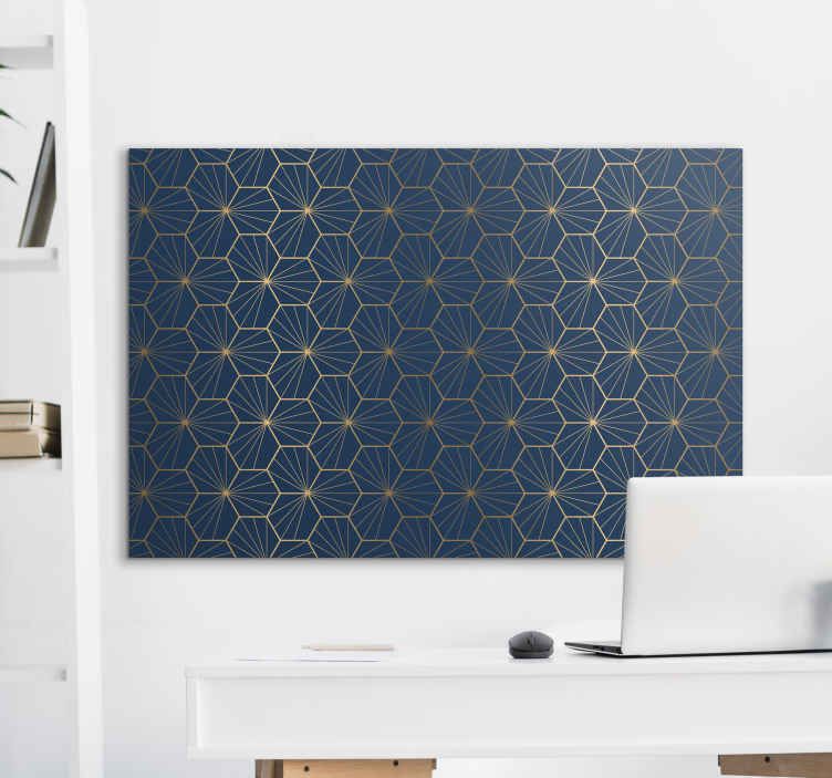 Elegant Geometric Pattern Modern Art Prints On Canvas – Tenstickers Pertaining To Recent Modern Pattern Wall Art (View 15 of 20)