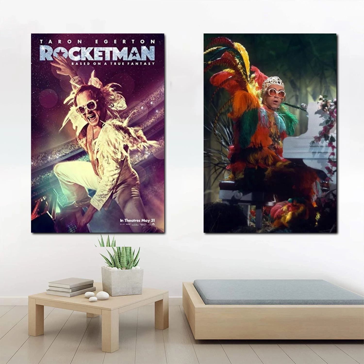 Elton John Classic Rock Star Band Canvas Art Poster And Wall Art Picture  Print Modern Family Bedroom Decor Posters| | – Aliexpress With Newest Classic Rock Wall Art (View 18 of 20)