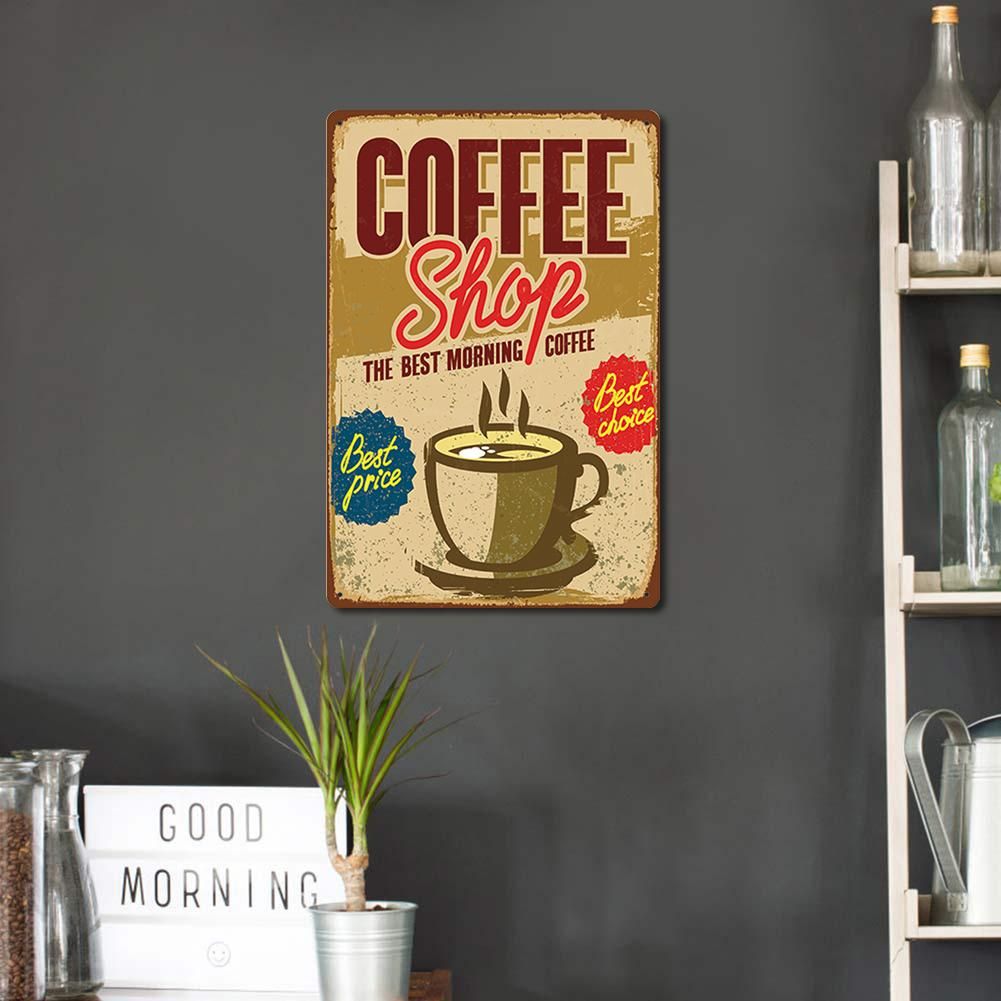 ?acquista Rust Free Uv Protected Metal Coffee Sign Vintage Bar Wall Home  Art Poster Online — Prezzi Convenienti E Spedizione Gratuita | ? Negozio  Online Joom Inside Newest Vintage Rust Wall Art (View 17 of 20)