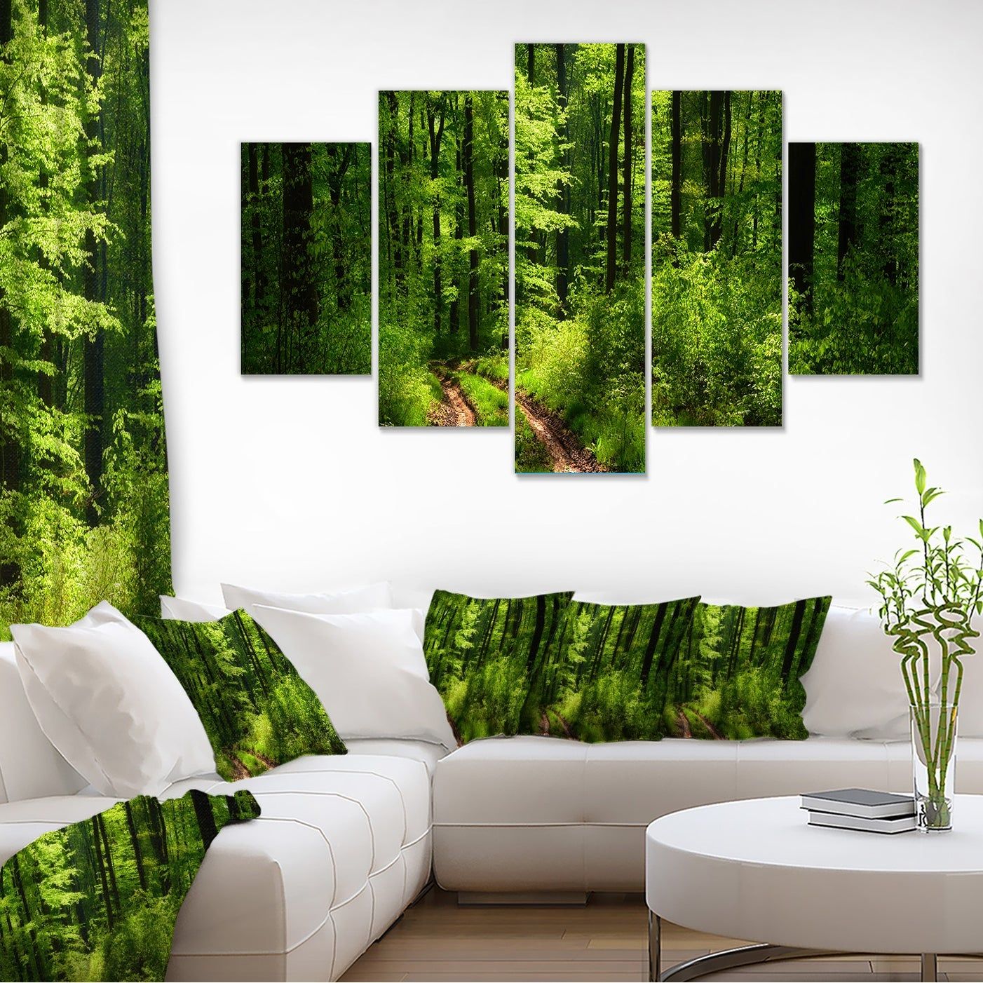 Fascinating Greenery In Wild Forest – Large Forest Wall Art Canvas – On  Sale – Overstock – 12302530 Regarding Most Up To Date Forest Wall Art (View 17 of 20)