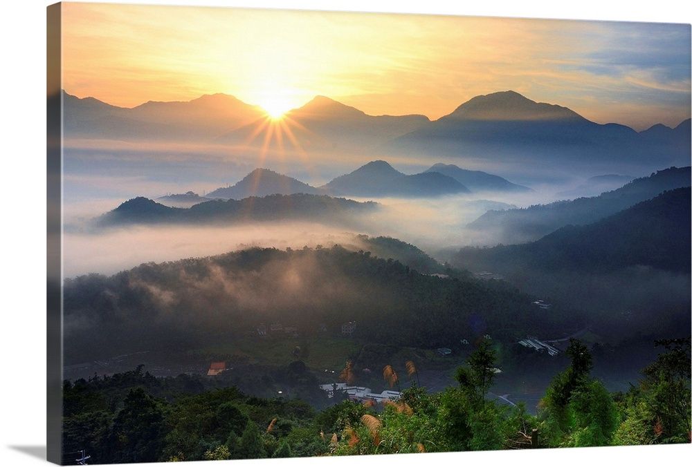 Foggy Mountain At Sunrise Wall Art, Canvas Prints, Framed Prints, Wall  Peels | Great Big Canvas With Most Current Mountains In The Fog Wall Art (View 15 of 20)