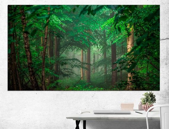 Forest Canvas Art Canvas Wall Art Forest Print Best Seller Art – Etsy Italia Throughout Most Up To Date Forest Wall Art (View 3 of 20)
