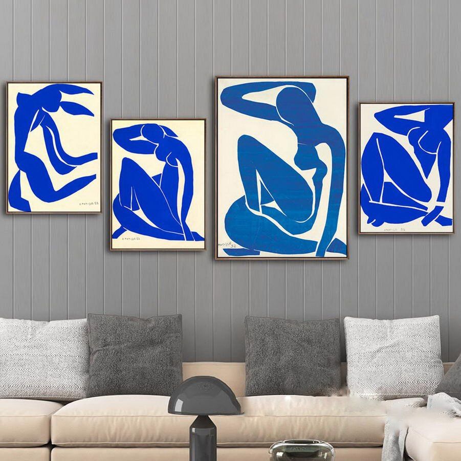 French Henri Matisse Blue Nude Canvas Painting Home Wall Decor Hd Printed  Elegant Modular Pictures Ballet Posters And Prints – Aliexpress Home &  Garden In Current Blue Nude Wall Art (View 2 of 20)