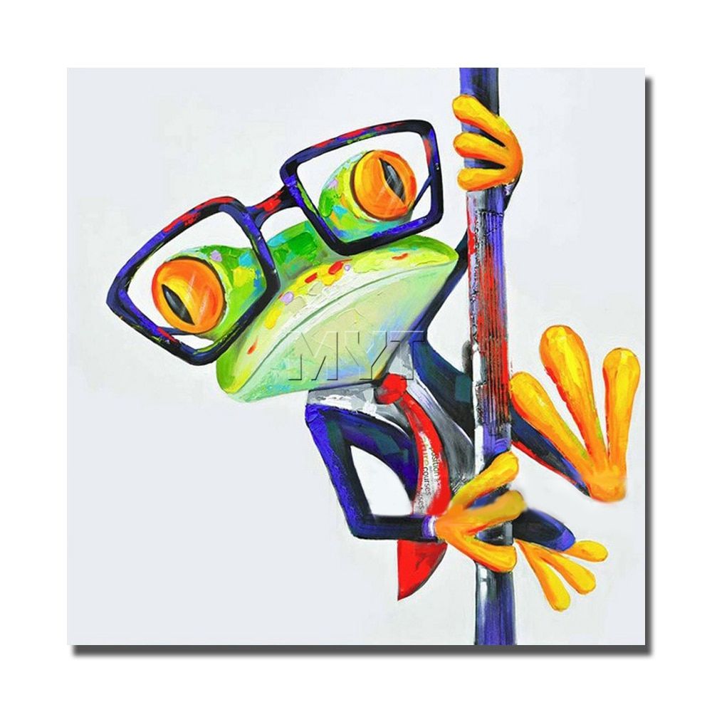Frog Painting Canvas Art High Quality Oil Painting On Canvas Pictures  Modern Decoration Wall Art Living Room Decor Pictures – Painting &  Calligraphy – Aliexpress With Best And Newest Frog Wall Art (View 4 of 20)