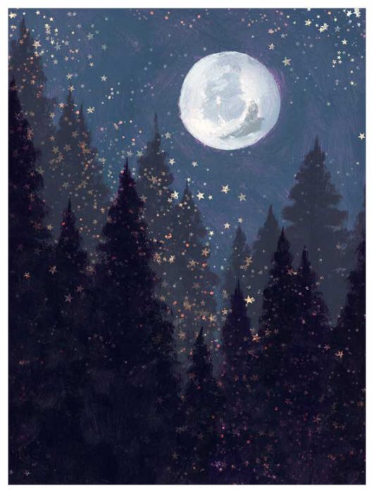 Full Moon Landscape, Nature Canvas Wall Art | Greenbox Pertaining To Most Current The Moon Wall Art (View 18 of 20)