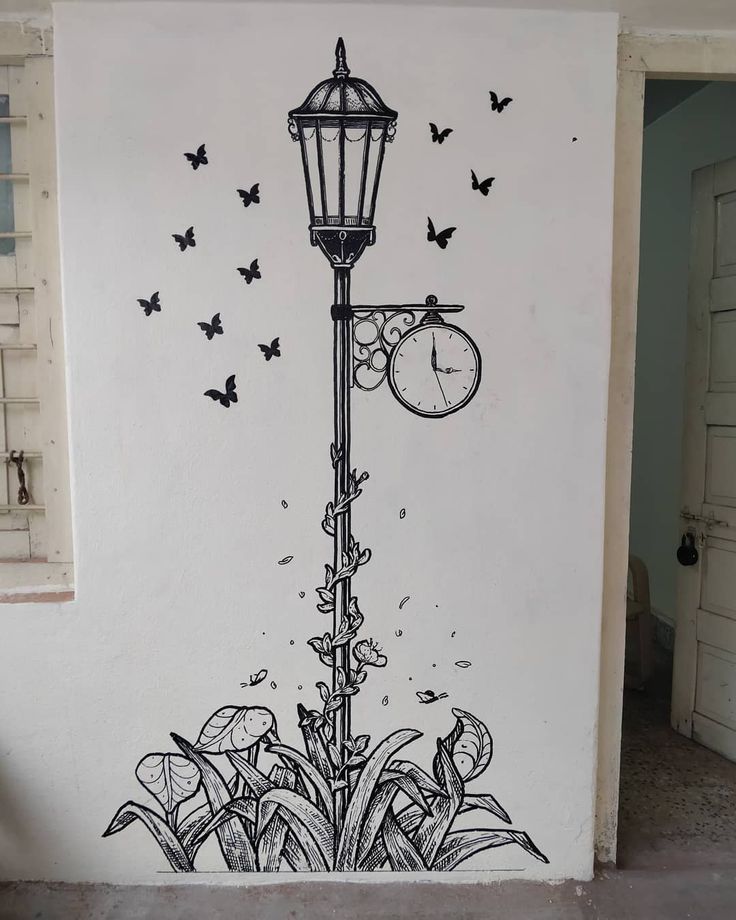Hand Drawn Wall Art Doodle At Hyderabad | Home Decor | Wall Drawing, Stick  Figure Drawing, Art Studios Regarding Most Current Hand Drawn Wall Art (View 20 of 20)