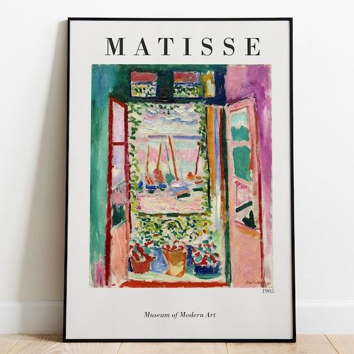 Henri Matisse The Open Window Printable Wall Art Digital – Etsy Israel In Newest The Open Window Wall Art (View 2 of 20)
