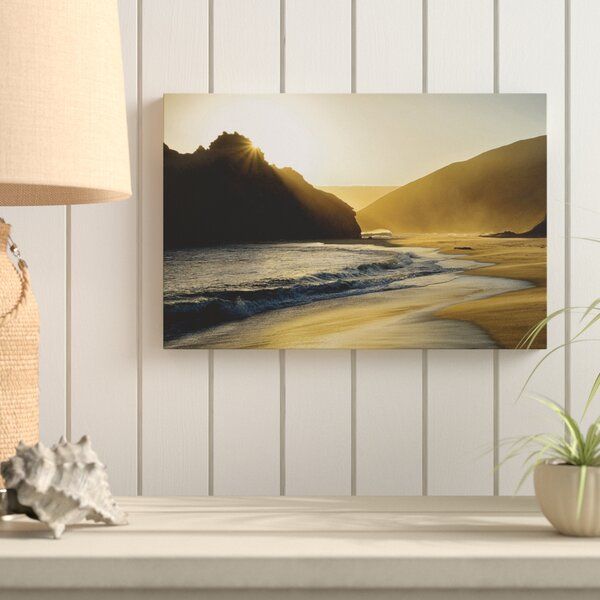 Highland Dunes Sunset At Big Sur – Photograph On Canvas & Reviews | Wayfair With Recent Big Sur Wall Art (View 16 of 20)