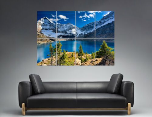 Lac Lake Landscape Mountain Montagne Nature Wall Art Poster A0 Large Print  | Ebay With Regard To 2017 Mountain Lake Wall Art (View 16 of 20)