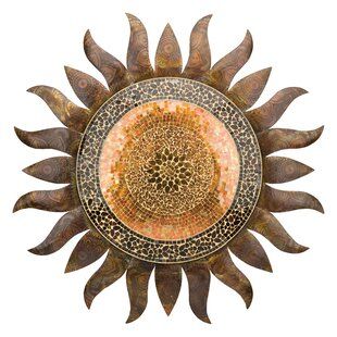 Large Outdoor Sun Wall Decor | Wayfair For Newest The Sun Wall Art (View 11 of 20)