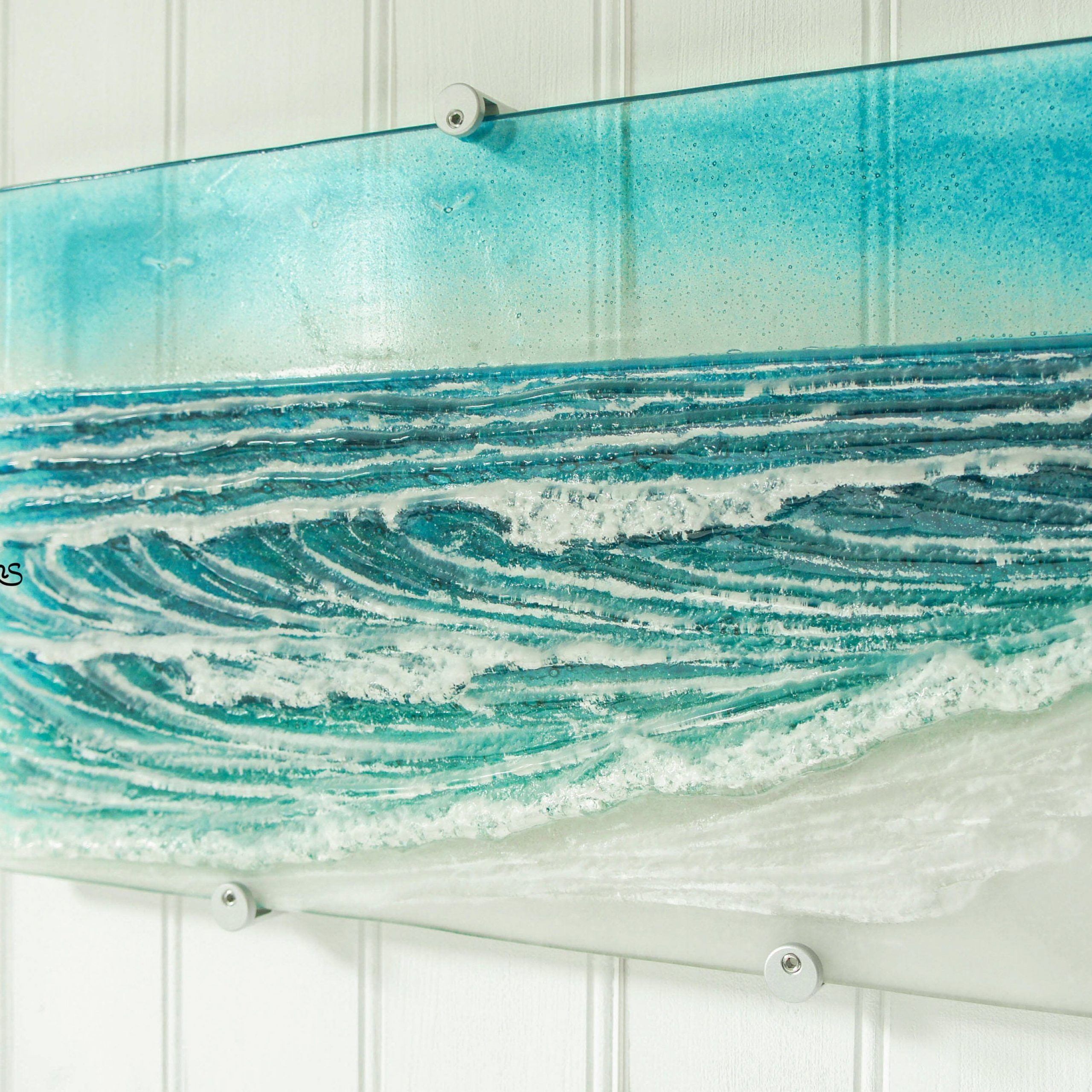 Large Wave Wall Art 44cmx26cm 17x10 Panneau De Vague En – Etsy France With Regard To Most Recently Released Waves Wall Art (View 1 of 20)