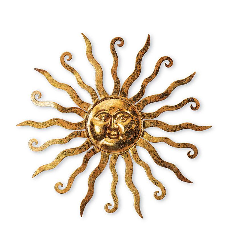 Let The Sunshine In | Gold Metal Wall Art, Metal Sun Wall Art, Sun Art Pertaining To Most Popular The Sun Wall Art (View 12 of 20)
