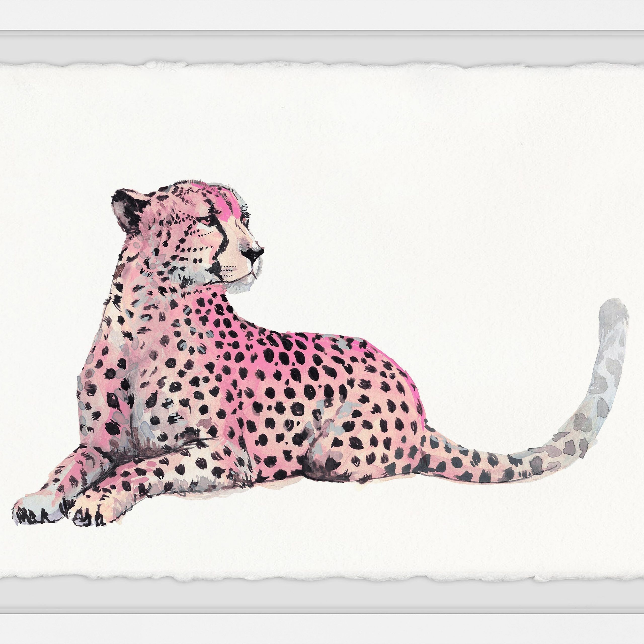 Marmont Hill Pink Cheetah Framed Wall Art – Walmart In Newest Cheetah Wall Art (View 12 of 20)