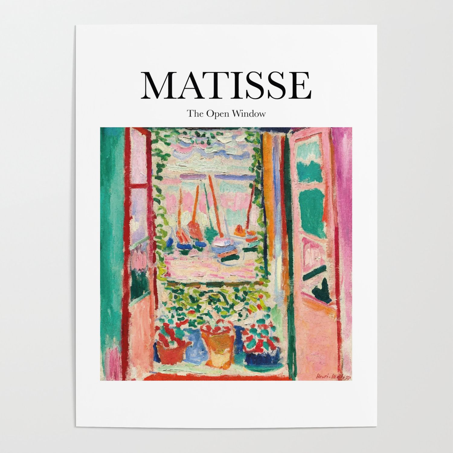 Matisse – The Open Window Posterartily | Society6 Pertaining To Most Popular The Open Window Wall Art (View 10 of 20)