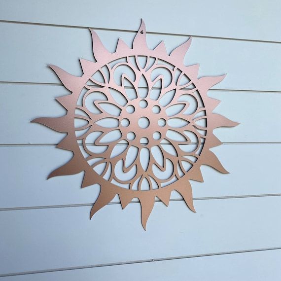 Metal Sun Sunburst Wall Art Large Outdoor Sun Wall Decor – Etsy Italia With Best And Newest The Sun Wall Art (View 6 of 20)