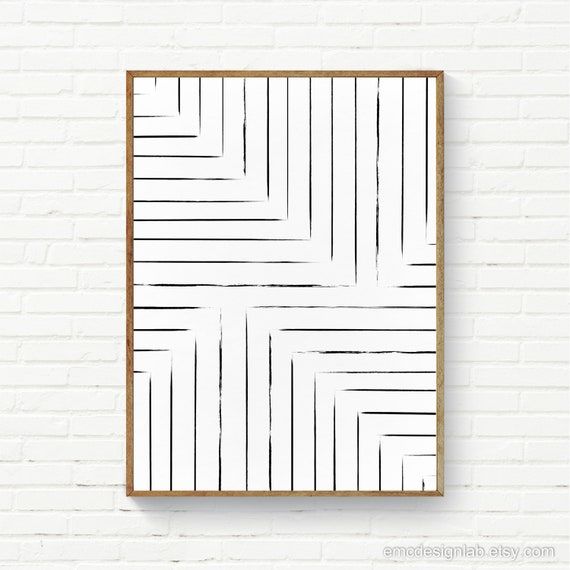 Minimalist Black Lines Wall Art Minimal Lines Posters 18x24 – Etsy Italia With 2017 Lines Wall Art (View 3 of 20)