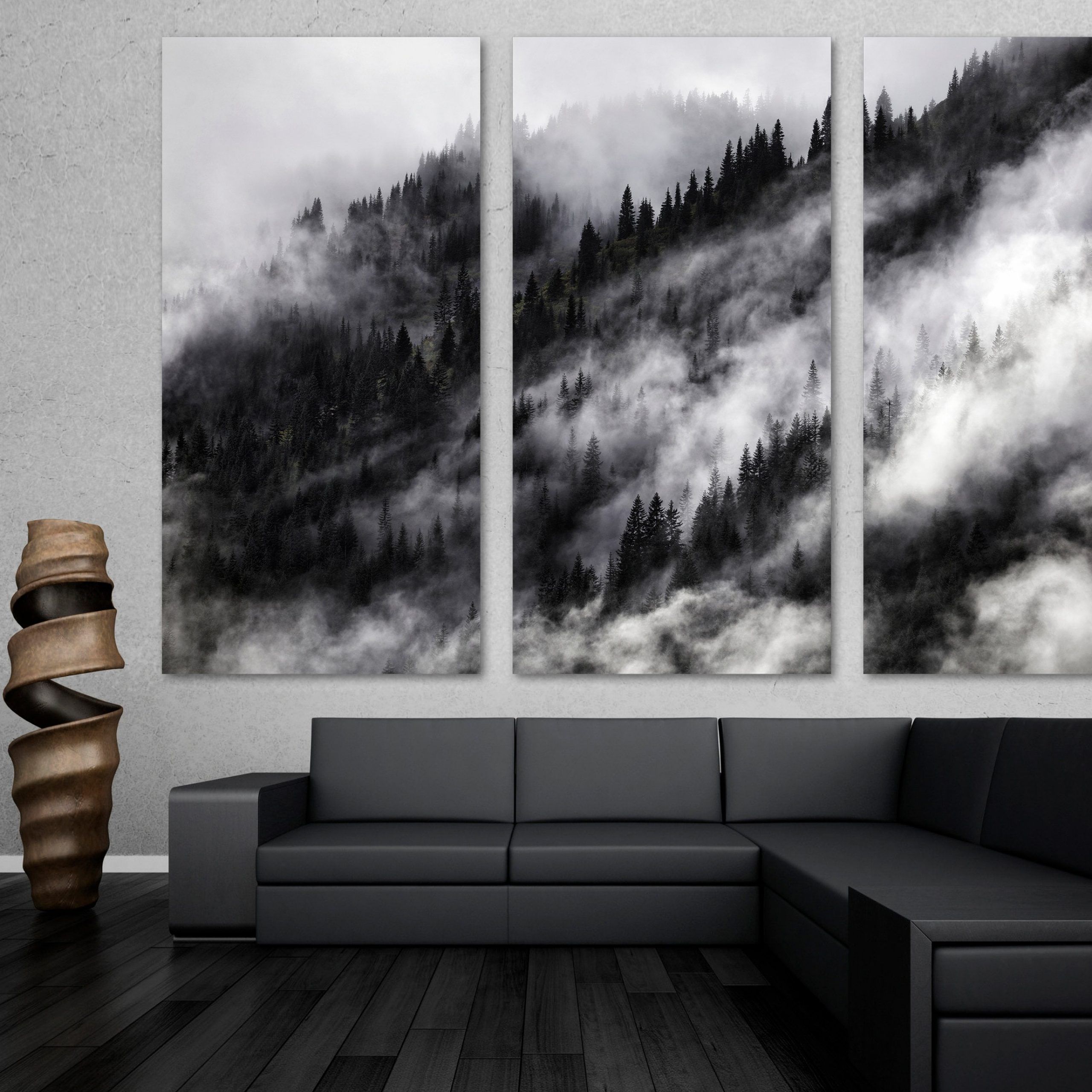 Misty Pines Print – Etsy Within Recent Misty Pines Wall Art (View 5 of 20)