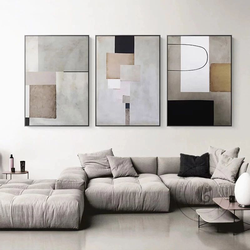 Modern Geometric Abstract Painting Industrial Style Canvas Poster Print  Minimalist Wall Art Pictures For Living Room Home Decor – Painting &  Calligraphy – Aliexpress With Best And Newest Poster Print Wall Art (View 14 of 20)