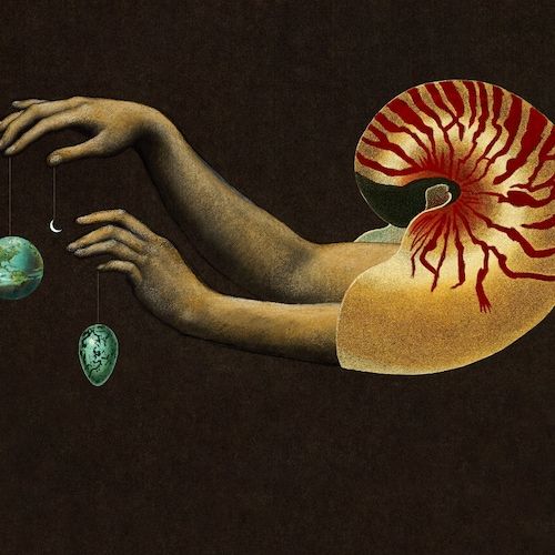 Mother Gaia Art Print Surreal Collage Goddess Of The – Etsy Inside Best And Newest Cosmic Egg Wall Art (View 18 of 20)