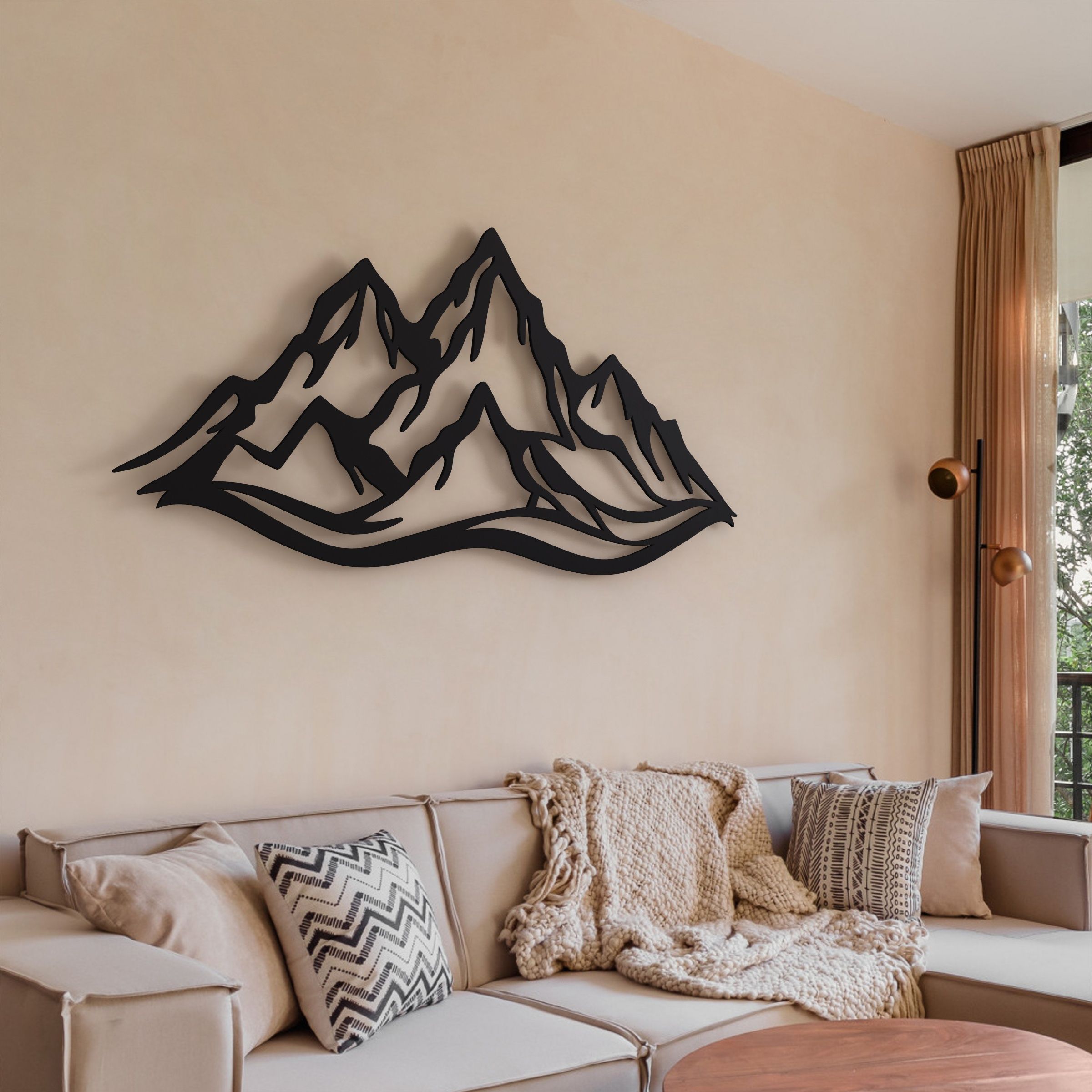 Mountain Wall Decor – Wood Art Panel For Home Within Latest Mountains Wall Art (View 8 of 20)
