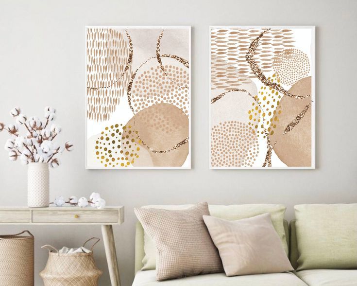 Neutral Abstract Art Beige Cream Set Of 2 Printable Wall Art – Etsy Uk | Wall  Decor Living Room, Printable Wall Art Etsy, Room Wall Decor Inside Most Popular Cream Wall Art (View 6 of 20)