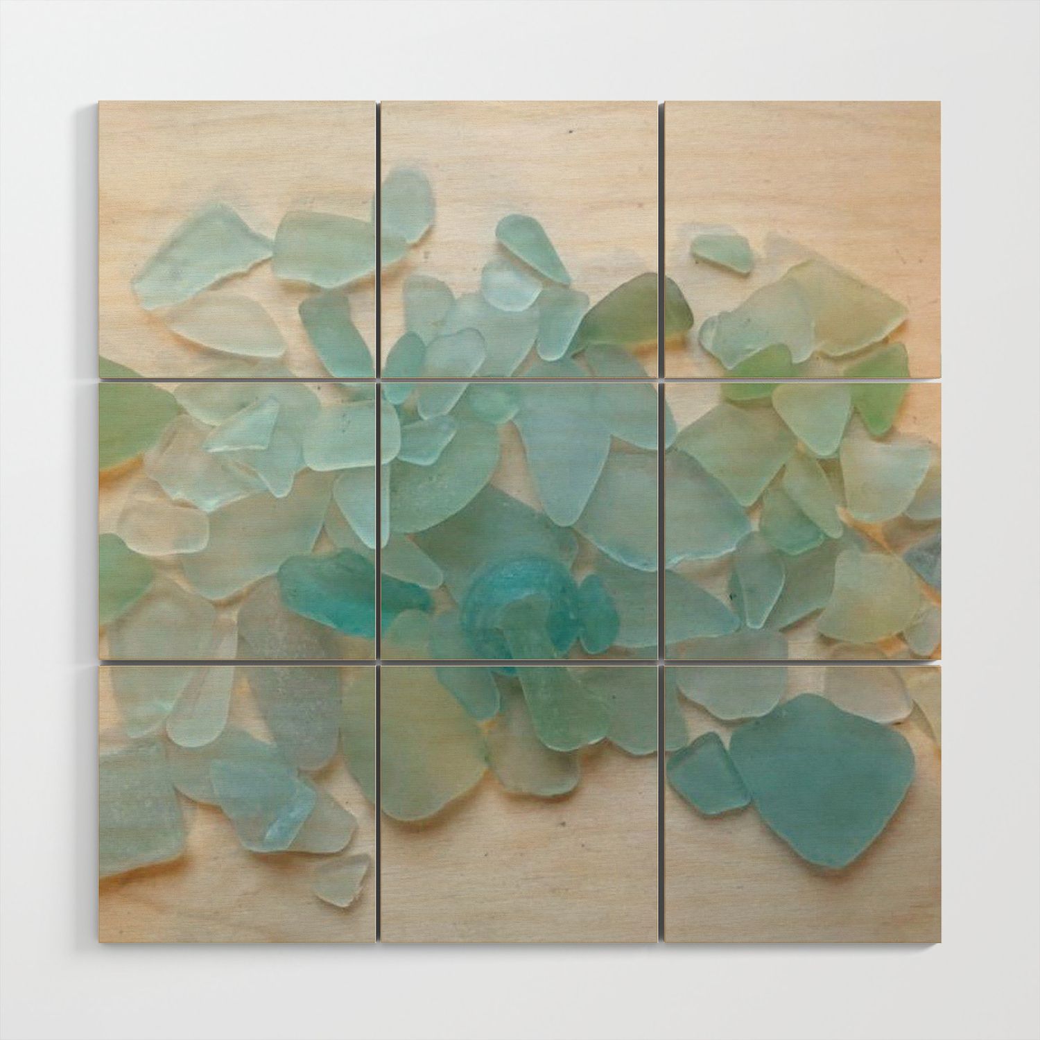 Ocean Hue Sea Glass Wood Wall Artcoastal Whims | Society6 Intended For Newest Ocean Hue Wall Art (View 3 of 20)