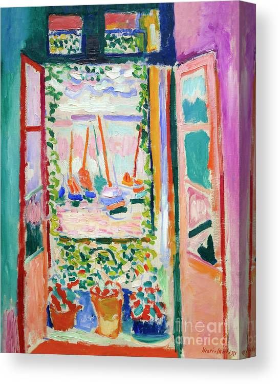 Open Window, Collioure, 1905 Canvas Print / Canvas Arthenri Matisse –  Fine Art America Pertaining To 2017 The Open Window Wall Art (View 11 of 20)