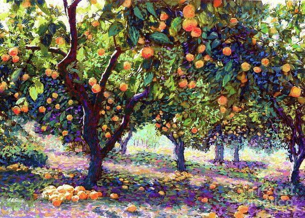 Orange Grove Of Citrus Fruit Trees Art Printjane Small | Tree Painting,  Tree Art, Fruit Wall Art Within Newest Orange Grove Wall Art (View 8 of 20)