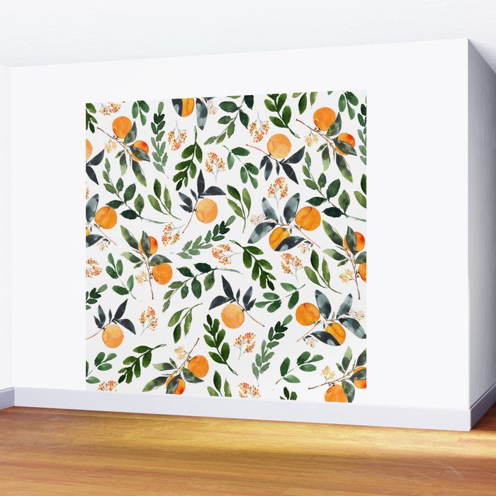 Orange Grove Wall Murallizzy Powers Design | Society6 With Regard To Current Orange Grove Wall Art (View 5 of 20)