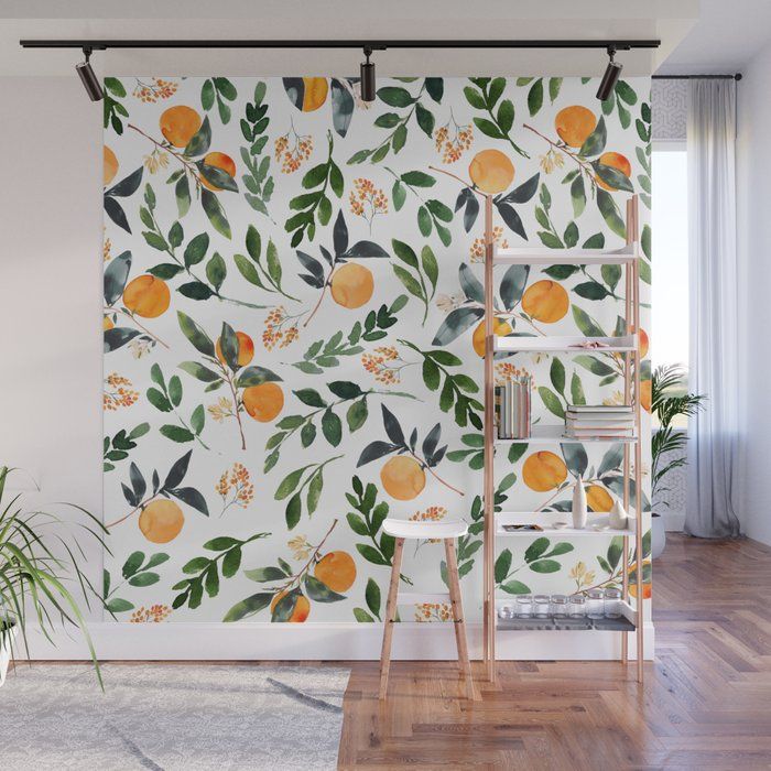 Orange Grove Wall Murallizzy Powers Design | Society6 With Regard To Most Recent Orange Grove Wall Art (View 2 of 20)