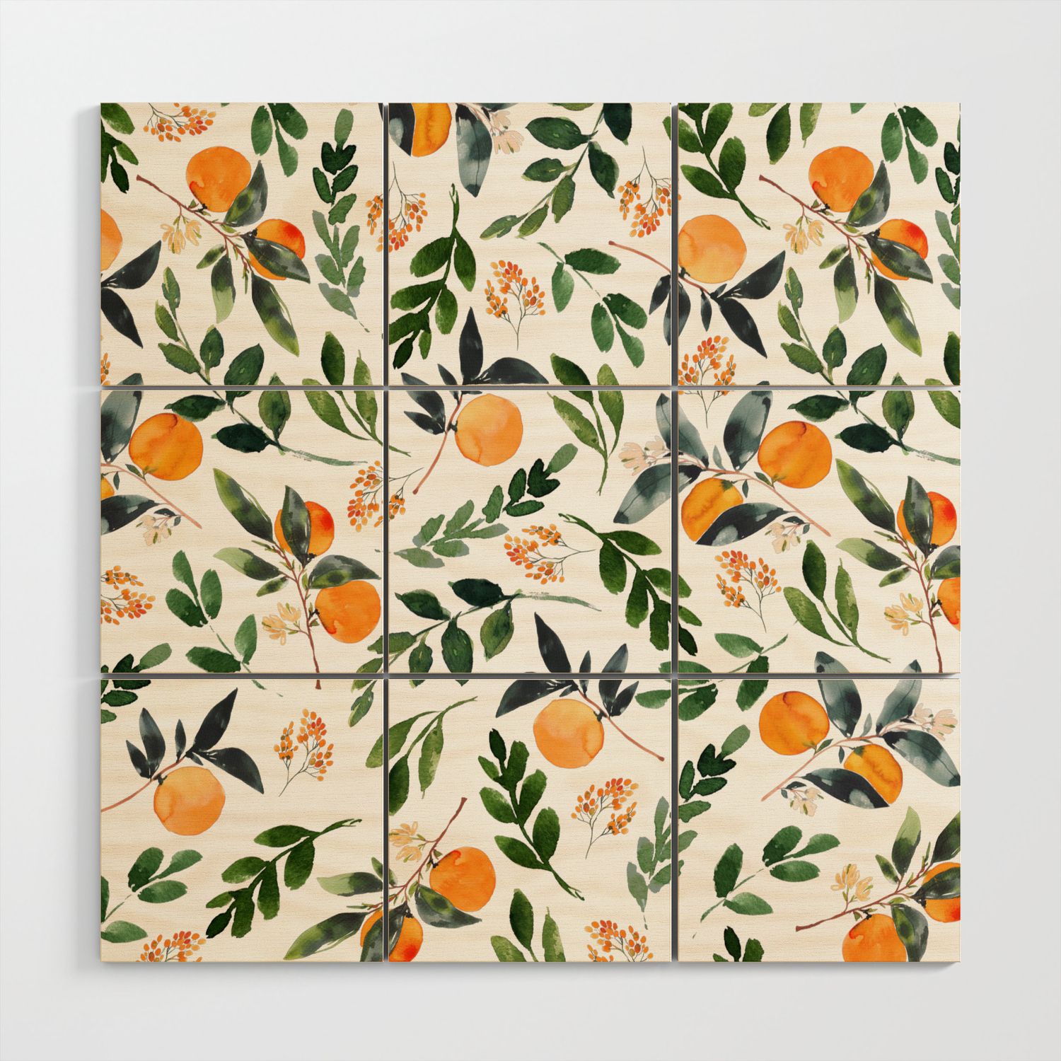 Orange Grove Wood Wall Artlizzy Powers Design | Society6 Throughout Recent Orange Grove Wall Art (View 3 of 20)