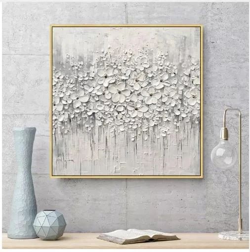 Original Acrylic Painting Modern Abstract Flower Oil Painting Canvas  Painting Wall Art Home Decoracion – Painting & Calligraphy – Aliexpress For Most Recently Released Oil Painting Wall Art (View 18 of 20)