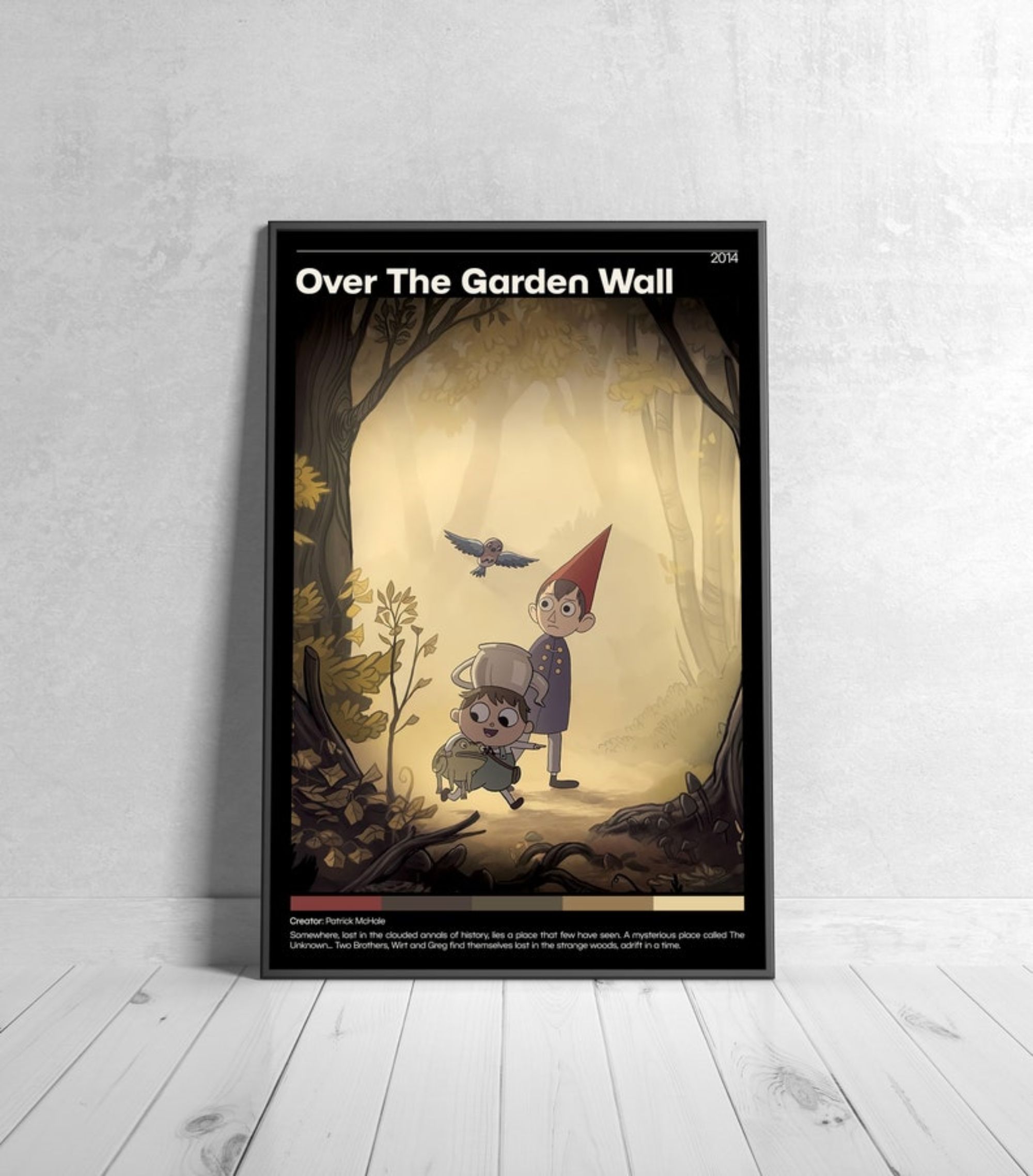 Over The Garden Wall Anime Poster Patrick Mchale Minimalist Anime Poster Vintage  Retro Art Print Custom Anime Poster Wall Art Home Decor With Regard To Best And Newest Retro Art Wall Art (View 17 of 20)
