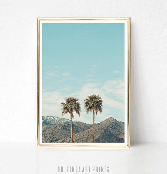 Palm Springs Print Palm Trees Print Printable Art Vertical – Etsy |  California Art, Vertical Wall Art, California Artwork Intended For Current Palm Springs Wall Art (View 9 of 20)