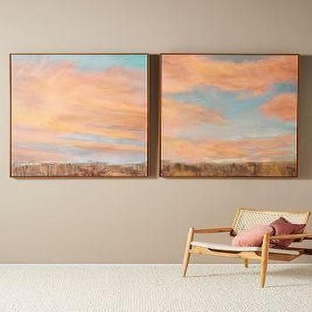Pastel Sunset Stretched Framed Canvas Art In 2018 Pastel Sunset Wall Art (View 14 of 20)