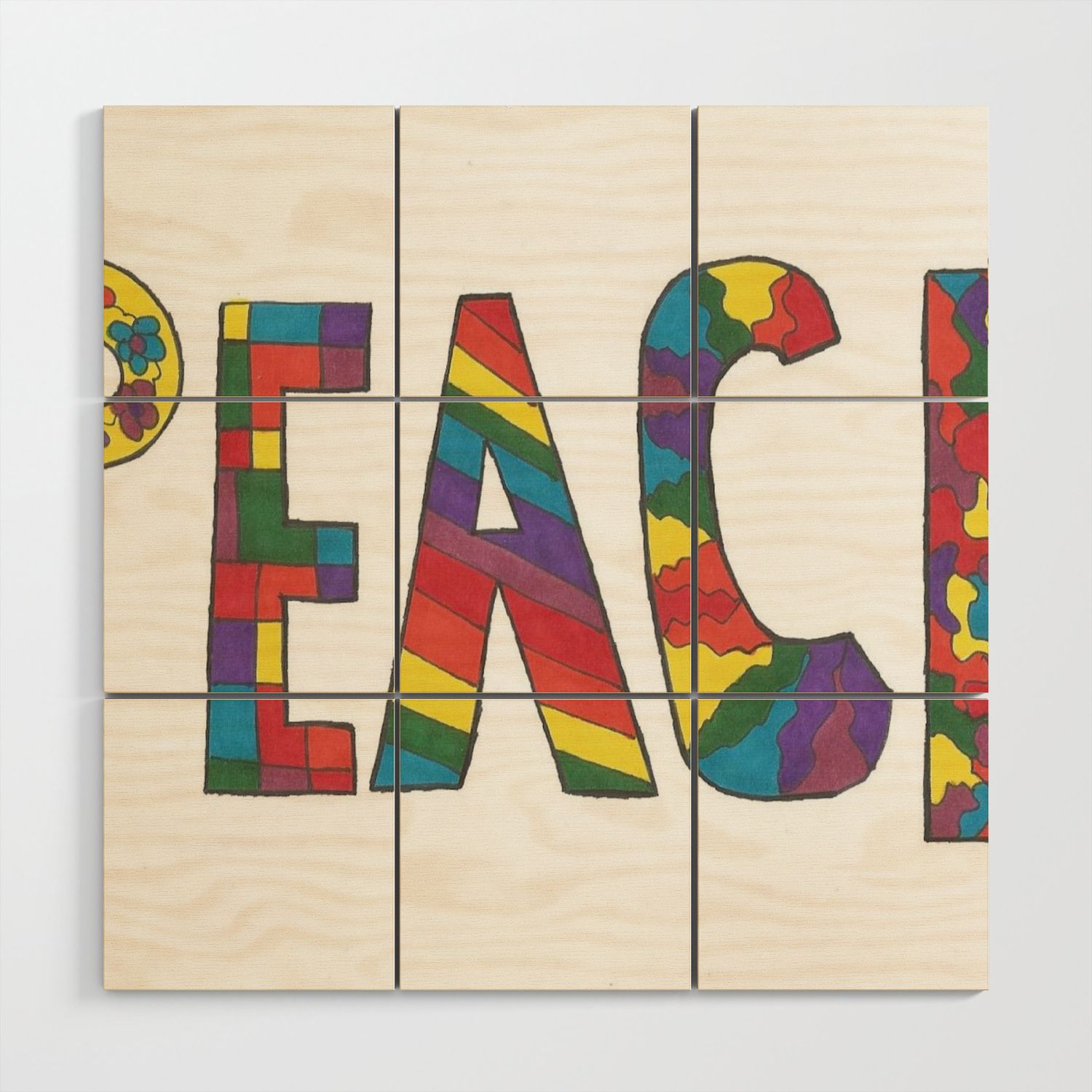 Peace: Word Art Wood Wall Artdanielle Gensler | Society6 In Latest Peace Wood Wall Art (View 6 of 20)
