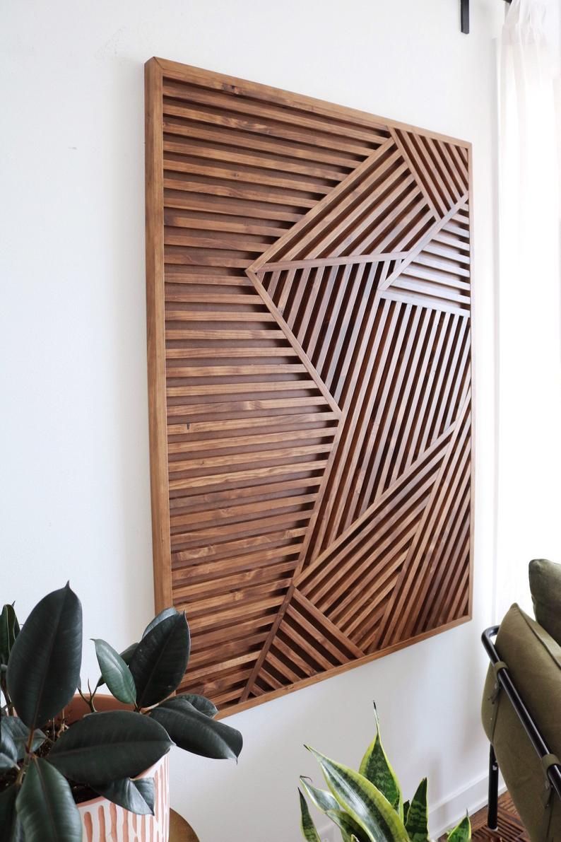 Pin On Accent Walls + Wallpaper Within Latest Abstract Modern Wood Wall Art (View 6 of 20)