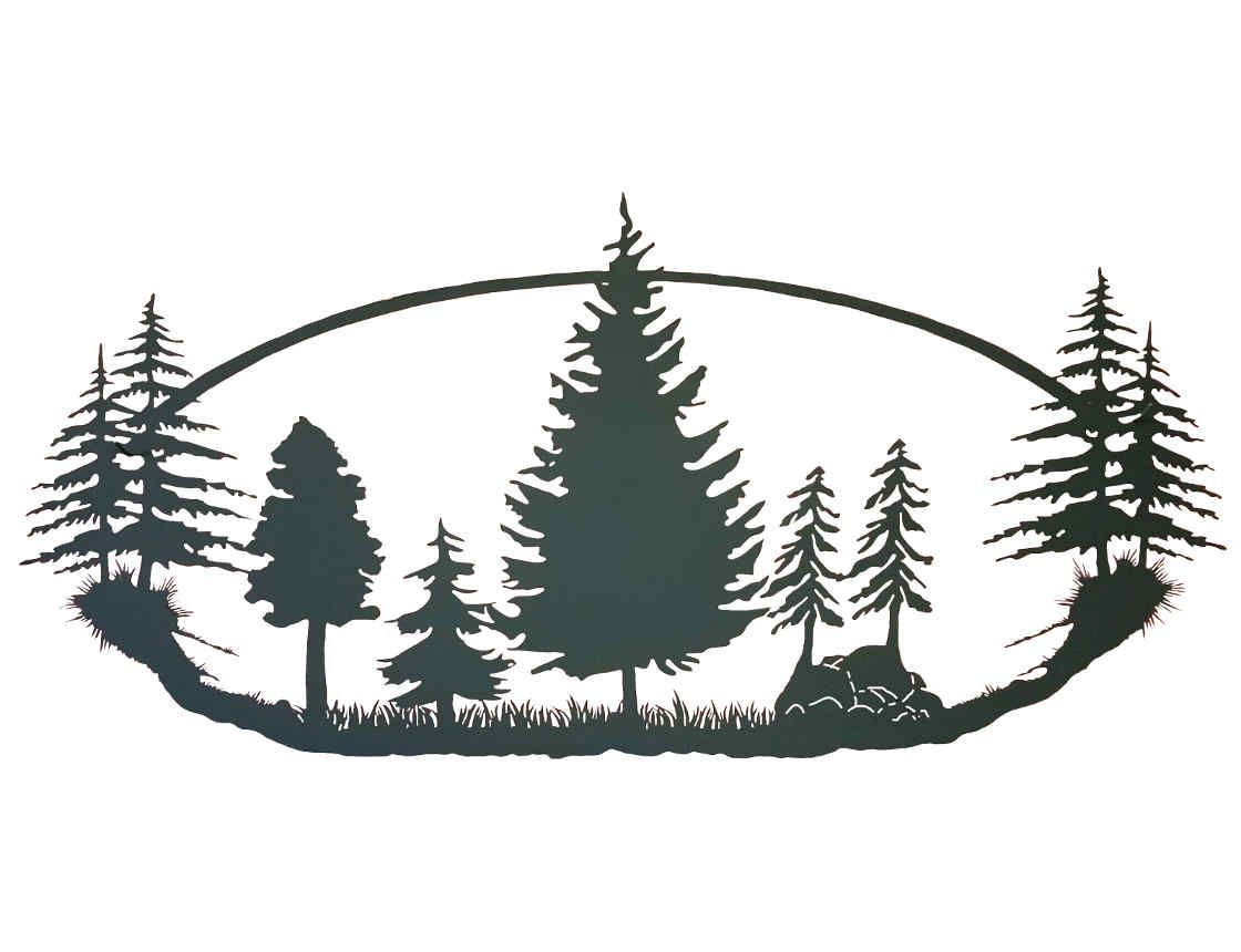 Pine Tree Wall Art – Contact Sunriver Metal Works For Unique Home Decor! With Most Recent Pine Forest Wall Art (View 15 of 20)