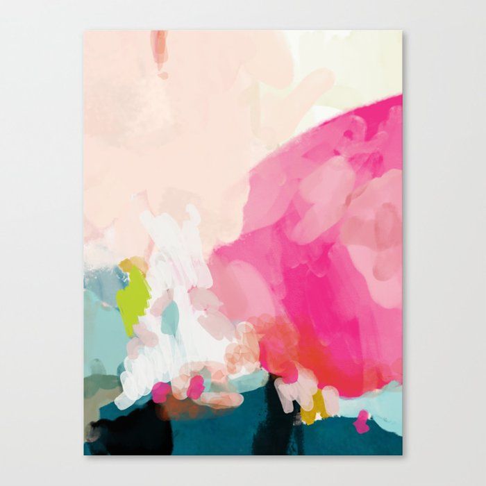 Pink Sky Canvas Printlalunetricotee Art Paintings | Society6 Intended For Recent Pink Sky Wall Art (View 16 of 20)