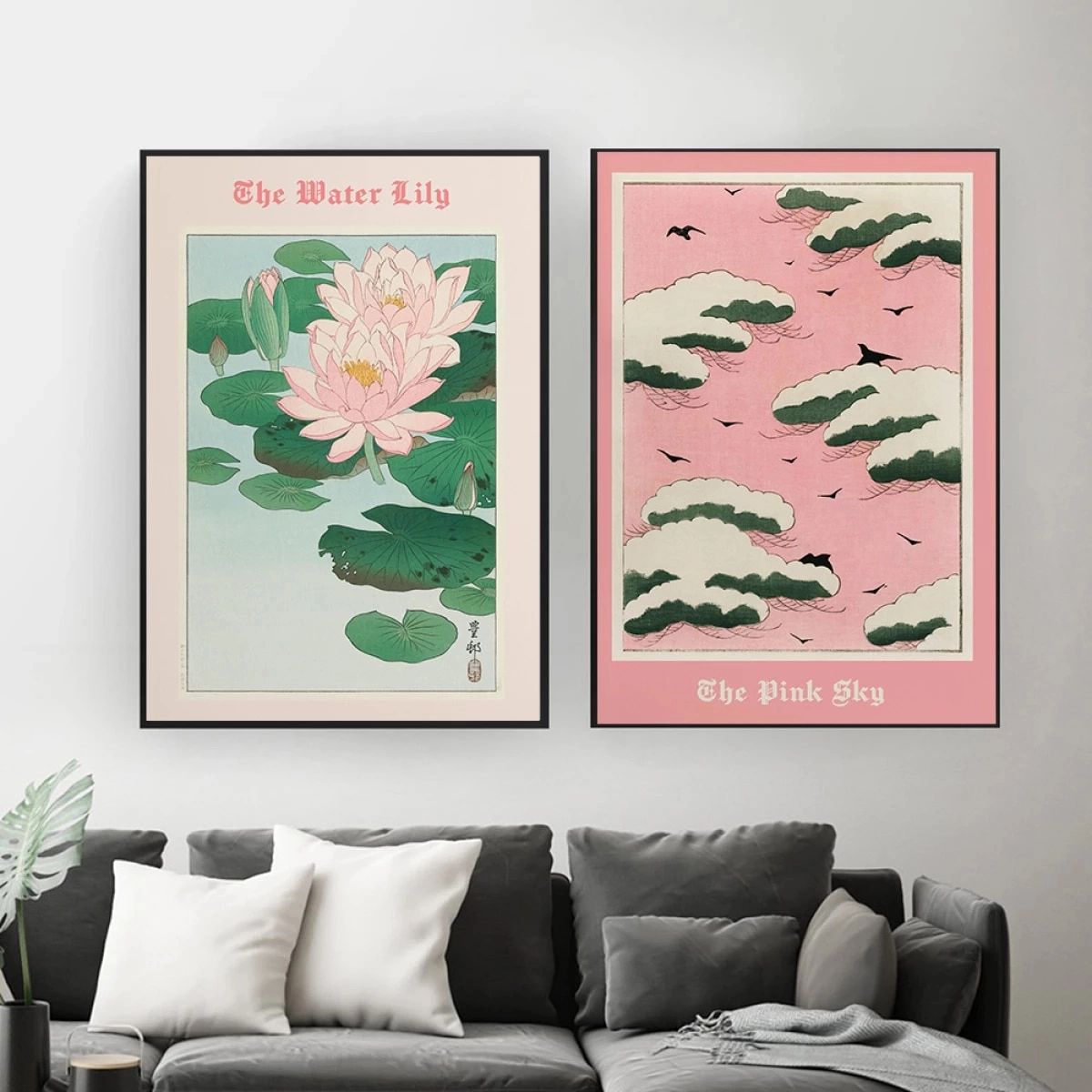 Pink Sky Water Lily Posters Print Vintage Japanese Wall Art Cover Magazine  Canvas Painting Exhibition Home Decoration Room|painting & Calligraphy| –  Aliexpress In Best And Newest Pink Sky Wall Art (View 17 of 20)