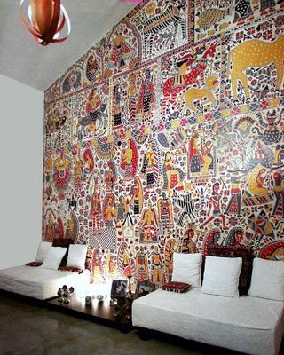 Rang Decor {interior Ideas Predominantly Indian}: Art & Crafts Of India #5:  Mad | Indian Interior Design, Indian Wall Art, Indian Interiors Regarding Most Recently Released Indian Wall Art (View 7 of 20)