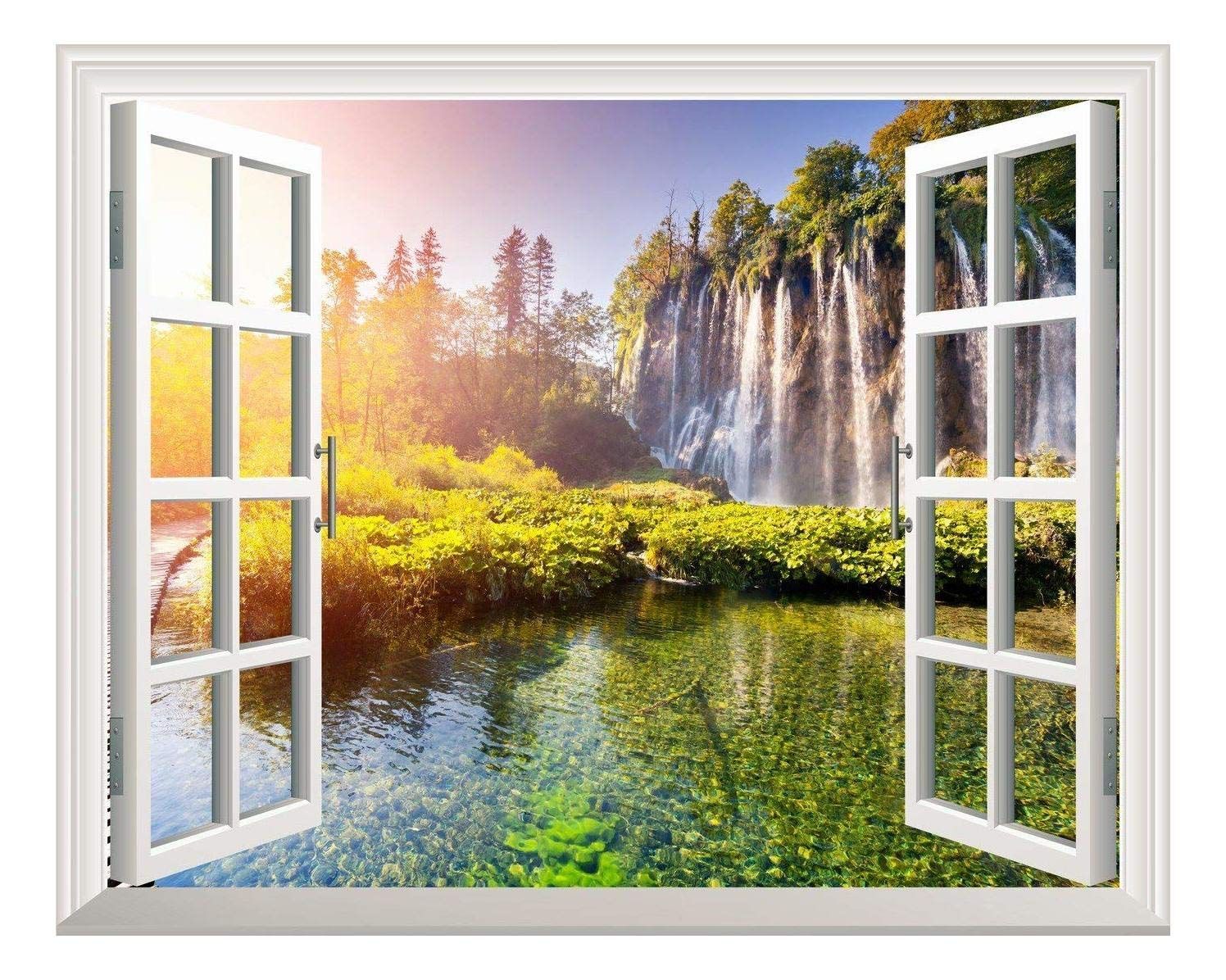 Removable Wall Sticker/wall Mural – Wallfall And Clear Water Out Of The  Open Window Wall Decor – 24"x32" – Walmart Intended For Recent The Open Window Wall Art (View 17 of 20)